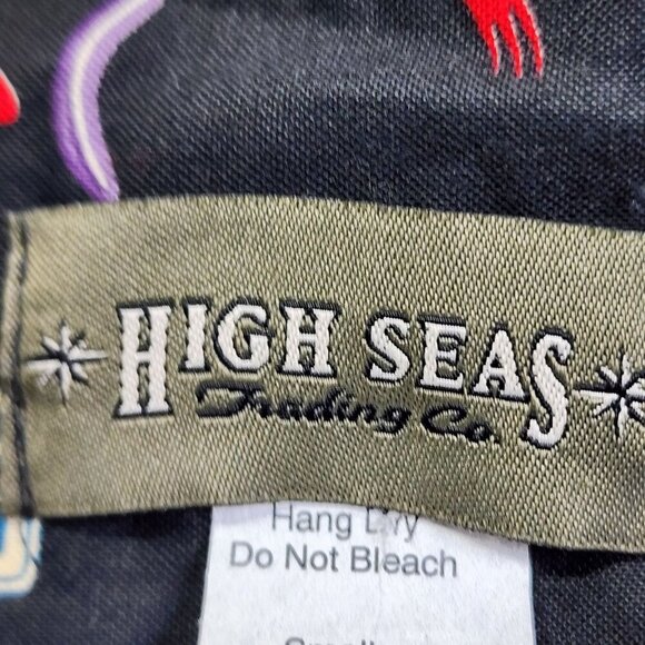 Route 66 Vintage-Themed Button-Up Shirt By High Seas Trading Co Men's Small - Picture 4 of 10